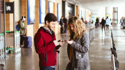 travelers at airport